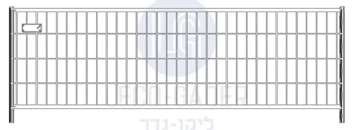 גדר נמוכה להכוונת קהל באירוע — תכנון זרימת קהל עם גדר זמנית