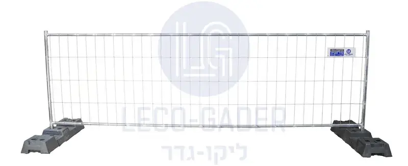 גדר זמנית חכמה לאתרים ואירועים — פאנל גדר נמוכה לתיחום והכוונת קהל